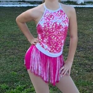 Pink 2 piece set Weissman Dance Costume Strangers Like Me LC